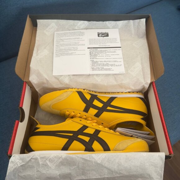 Unisex Onitsuka /Tiger MEXICO 66 YELLOW/BLACK Sneaker Athletic - Picture 7 of 7